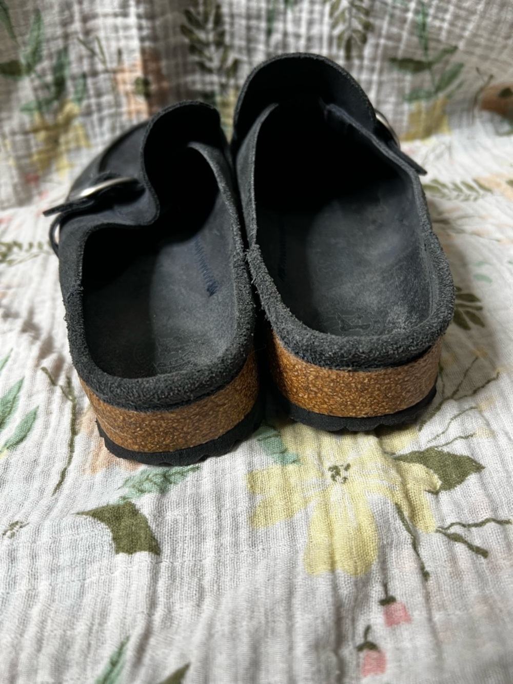 Birkenstock Buckley Dark Blue Mules Slip Ons - Picture 3 of 5